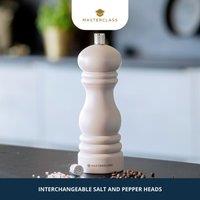 MasterClass Salt or Pepper Mill, 17cm, Latte in Cream