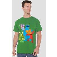 Sesame Street 14Th Birthday T-Shirt, Kelly Green | Size: 4XL