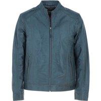 Ashwood Leather Men's 'Alberto' Leather Biker Jacket in Grey | Size: 2XL