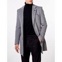 XPOSED Men's NATE Wool Blend Long Overcoat - Timeless Elegant Outerwear in Grey | Size: 50