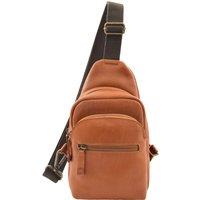 Kovrov Brown Real Leather Chest Bag Cross Body Small Travel Organiser Pouch