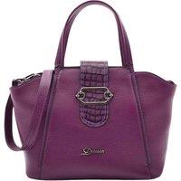 House of Leather Women's Remi Real Leather Biker Jacket in Purple | Size: Small