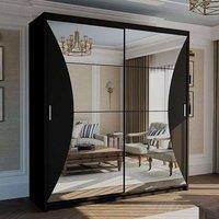 Canberra Sliding Wardrobe with Mirror and LED Light 150cm x 217cm