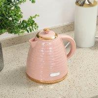 HOMCOM Electric Kettle, Fast Boil, 1.7L, 3kW, Swivel in Pink