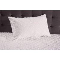 The Linen Consultancy 'TLC 5 Star Hotel Concept' Pure Cotton Quilted Mattress & Pillow Protector Set in White | Size: Single