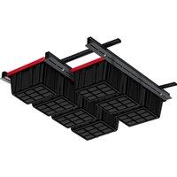 Gr8 Home Overhead Adjustable Storage Bin Rack Brackets in Black