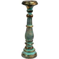 KDMD Large Candle Stand - Turquois Gold
