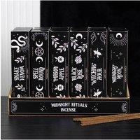 KDMD Set of 36 Midnight Rituals Incense Sticks in Display in Black