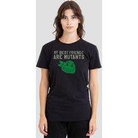 Teenage Mutant Ninja Turtles Women's TMNT TMNT Mutant Friends T-Shirt, Black | Size: Medium