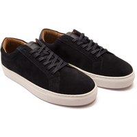 Thomas Crick Men's 'Evers' Casual Lace-up Suede Leather Sneakers in Navy | Size: 10
