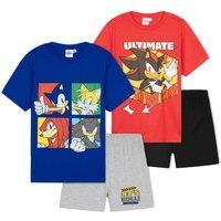 Teenage Mutant Ninja Turtles Boy's Pyjama Set 2 Pack PJ Short Sleeve Sleepwear Nightwear | Size: 4 Years