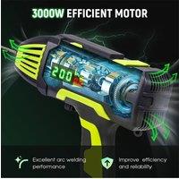 Living and Home Portable Handheld Welder with IGBT Inverter & 5 Variable Current Adjustment-Black/Grey/Green in Green