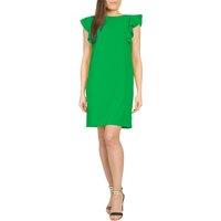 Cutie London Women's Ruffle Sleeve Shift Dress in Green | Size: 10