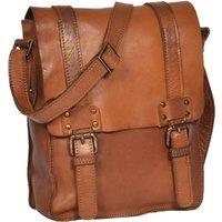 House of Leather Men's Mens Real Leather Cross Body Bag Mid Size Messenger Bag HOL995 Tan | Size: Medium