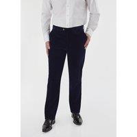 XPOSED Men's Gary Velvet Trousers - Stylish Elegant in Navy | Size: 44R