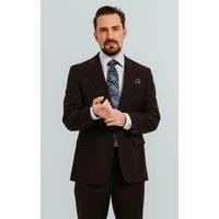 Dobell Men's Burgundy Suit Jacket | Size: 52R