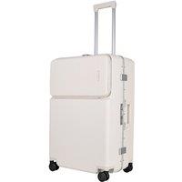 JLY Carry-On Suitcase 20' - Lightweight Zipperless Cabin Luggage w/ TSA Lock, USB Port, Cup Holder & Silent Spinner Wheels - Premium