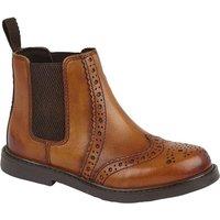 Roamers Men's Leather Ankle Boots in Tan | Size: 9