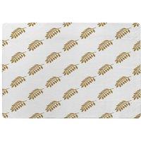Benjamin Tate Design Gold Leaf Pattern Designer Rug in Natural | Size: Large