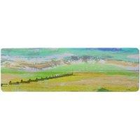 Benjamin Tate Design Yellow Beach Runner Rug in Natural | Size: 67 cm x 230 cm