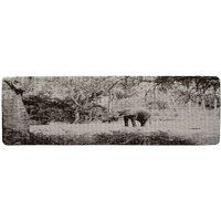 Benjamin Tate Design Elephant Jungle Runner Rug in Natural | Size: 67 cm x 230 cm
