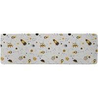 Benjamin Tate Design Space Pattern Runner Rug in Natural | Size: 67 cm x 230 cm