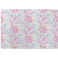 Benjamin Tate Design Pink & Blue Flower Design Rug in Natural | Size: Large