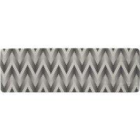 Benjamin Tate Design Geometric Zig Zag Runner Rug in Natural | Size: 67 cm x 230 cm