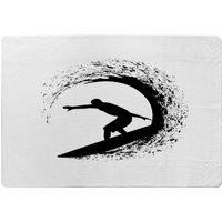 Benjamin Tate Design Surfer Silhouette Designer Rug in Natural | Size: Large