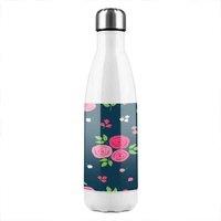 Benjamin Tate Design Rose Bud Pattern Stainless Steel Bottle in Natural