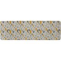 Benjamin Tate Design Autumn Floral Illustrations Runner Rug in Natural | Size: 67 cm x 230 cm
