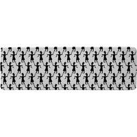 Benjamin Tate Design Egyptian Tribal Art Runner Rug in Natural | Size: 67 cm x 230 cm