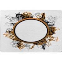 Benjamin Tate Design Paint Print Autumn Decoration Designer Rug in Natural | Size: Large