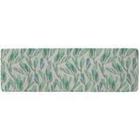 Benjamin Tate Design Watercolor Botanical Runner Rug in Natural | Size: 67 cm x 230 cm