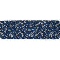 Benjamin Tate Design Blue & Yellow Bunches Runner Rug in Natural | Size: 67 cm x 230 cm