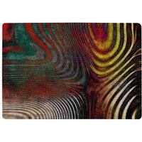 Benjamin Tate Design Psychedelic Print Rug in Natural | Size: Large