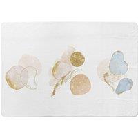 Benjamin Tate Design Blue, White, Beige Watercolor Illustration & Elements Designer Rug in Natural | Size: Large