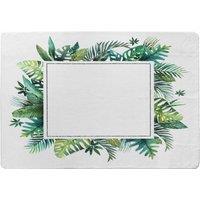 Benjamin Tate Design Square Botanical Border Designer Rug in Natural | Size: Large