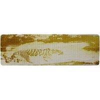 Benjamin Tate Design Golden Tiger Search Runner Rug in Natural | Size: 67 cm x 230 cm
