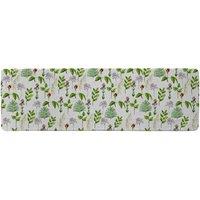 Benjamin Tate Design Selection Of Laves & Flowers Runner Rug in Natural | Size: 67 cm x 230 cm