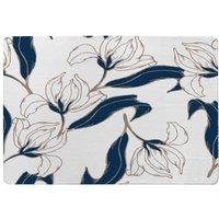 Benjamin Tate Design White Flowers Designer Rug in Natural | Size: Large