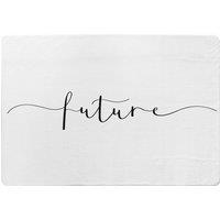 Benjamin Tate Design Text Future Designer Rug in Natural | Size: Large