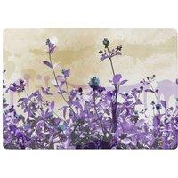 Benjamin Tate Design Purple Flowers Rug in Natural | Size: Large