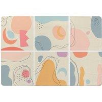Benjamin Tate Design Various Shapes & Doodle Objects Designer Rug in Natural | Size: Large
