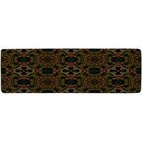 Benjamin Tate Design Pakistan Mosaic Paint Runner Rug in Natural | Size: 67 cm x 230 cm