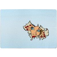 Benjamin Tate Design Comic Cartoon Pop Art Retro Designer Rug in Natural | Size: Large