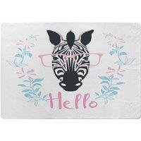 Benjamin Tate Design Hello Zebra Designer Rug in Natural | Size: Large