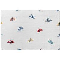Benjamin Tate Design Striped Sailboats Rug in Natural | Size: Large