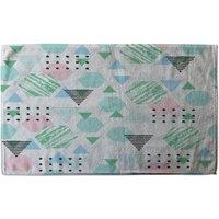 Benjamin Tate Design Geometric Shapes Stylish KitchenTowel in Blue