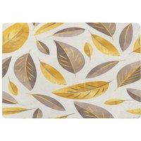 Benjamin Tate Design Botanical Gold & Purple Leaf Designer Rug in Natural | Size: Large